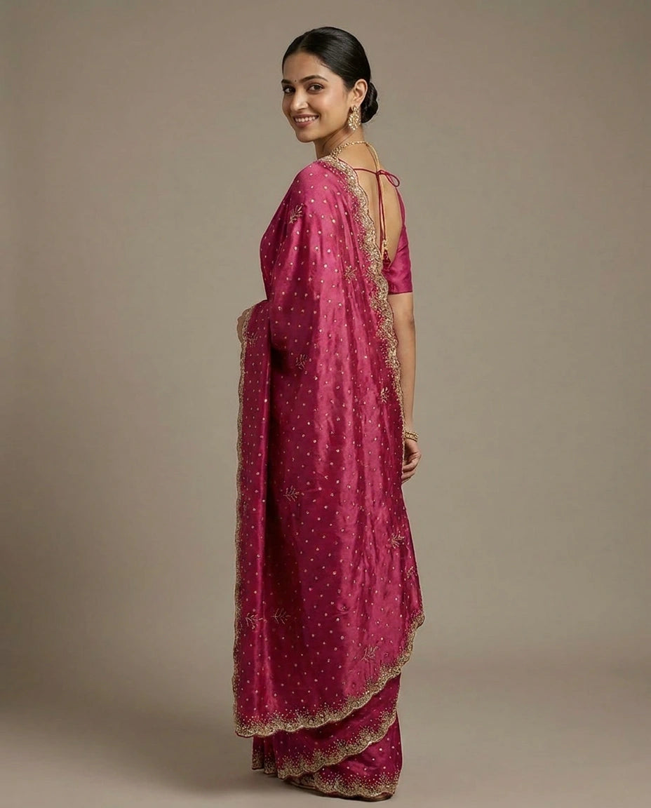 HO Silk Designer Saree - Rangoli India