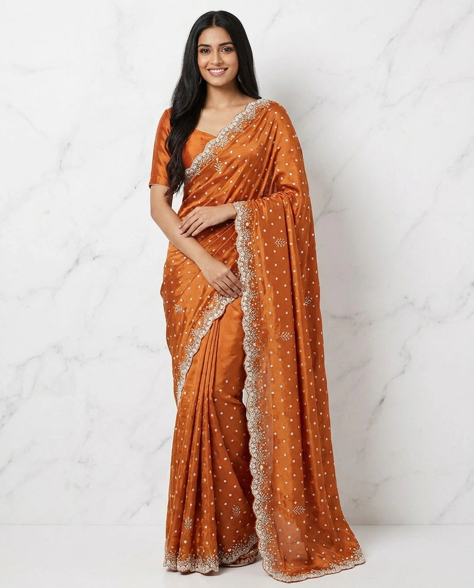 HO Silk Designer Saree - Rangoli India