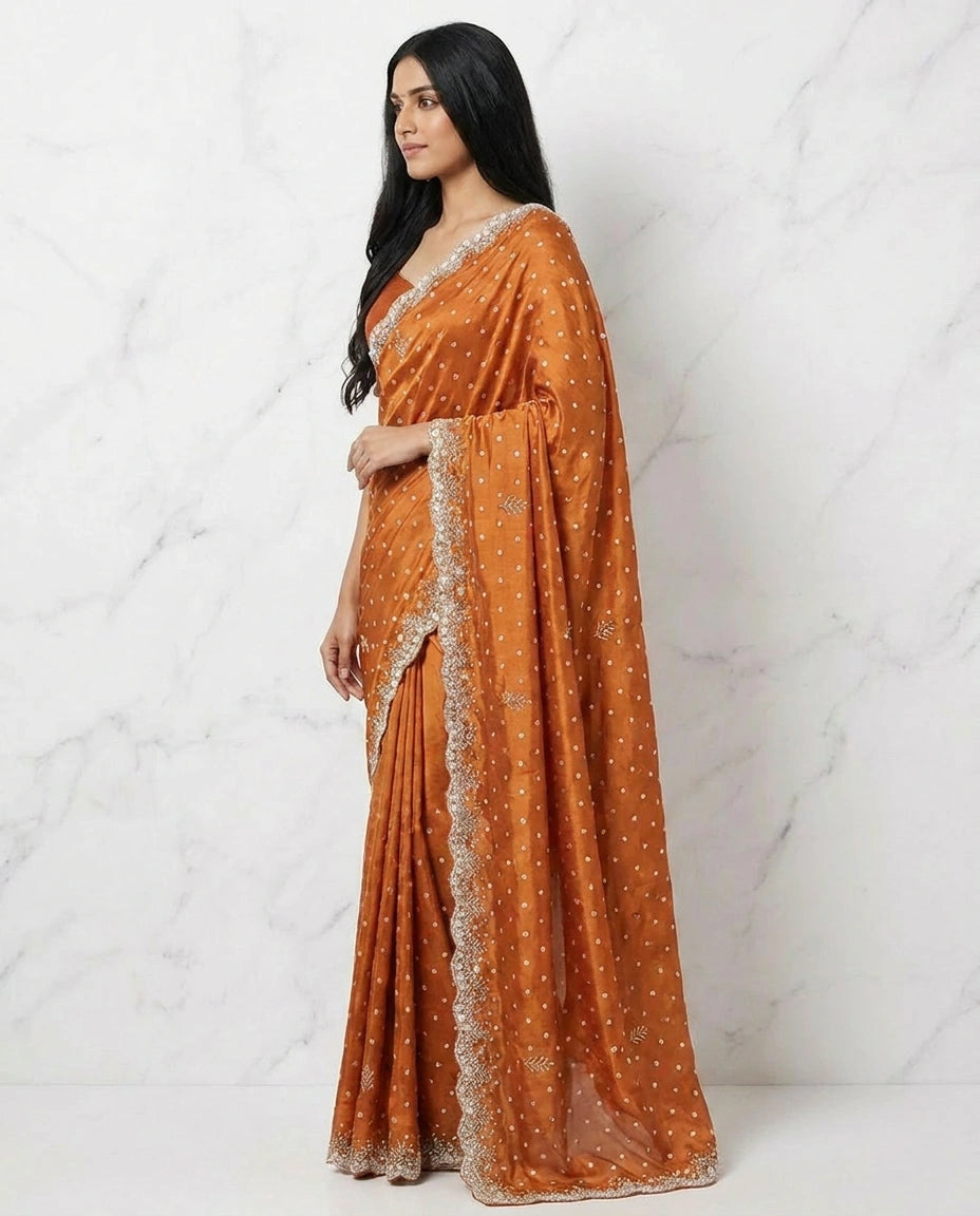 HO Silk Designer Saree - Rangoli India