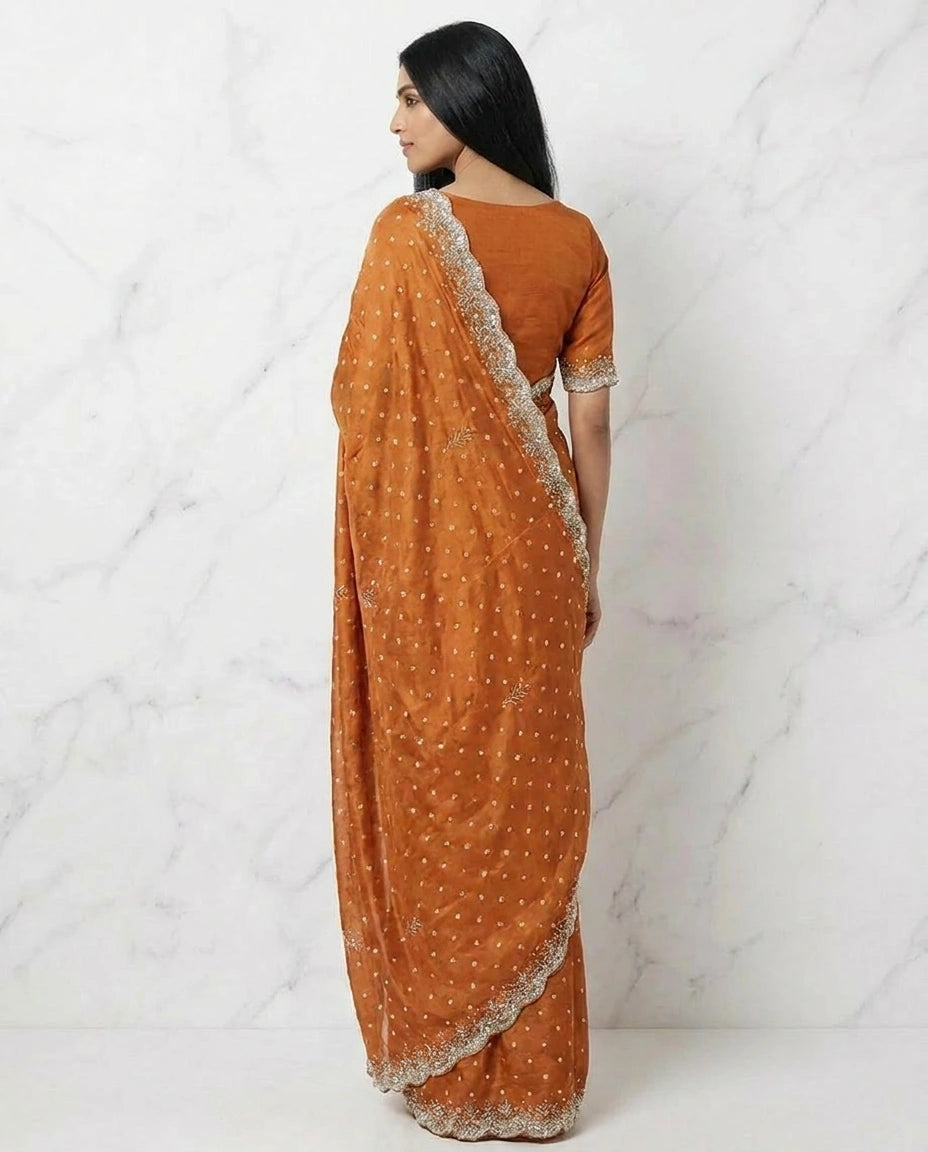 HO Silk Designer Saree - Rangoli India