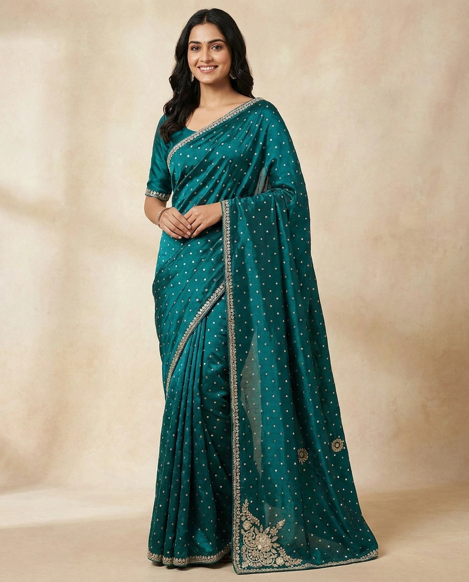 HO Silk Designer Saree - Rangoli India