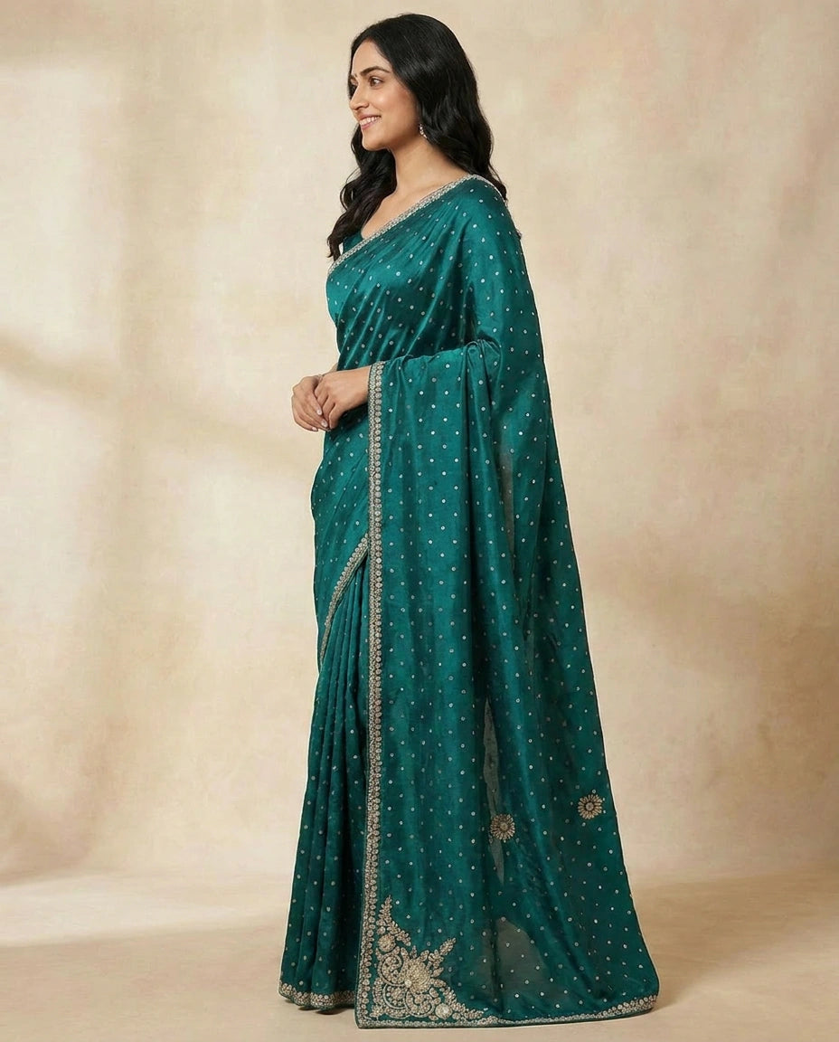 HO Silk Designer Saree - Rangoli India