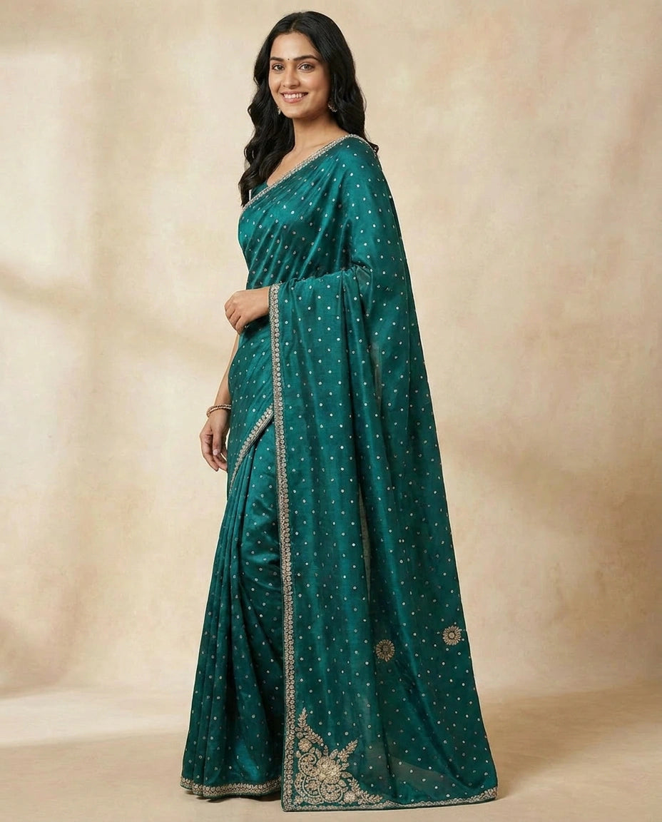 HO Silk Designer Saree - Rangoli India