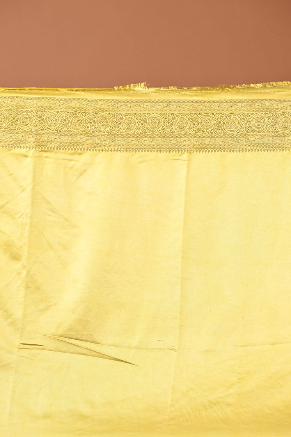 Mustard Masru Silk South Weave Saree