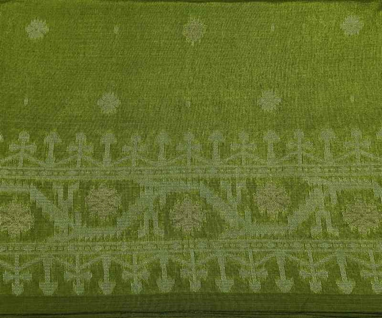Woven Tussar Silk Chapa Weave Saree