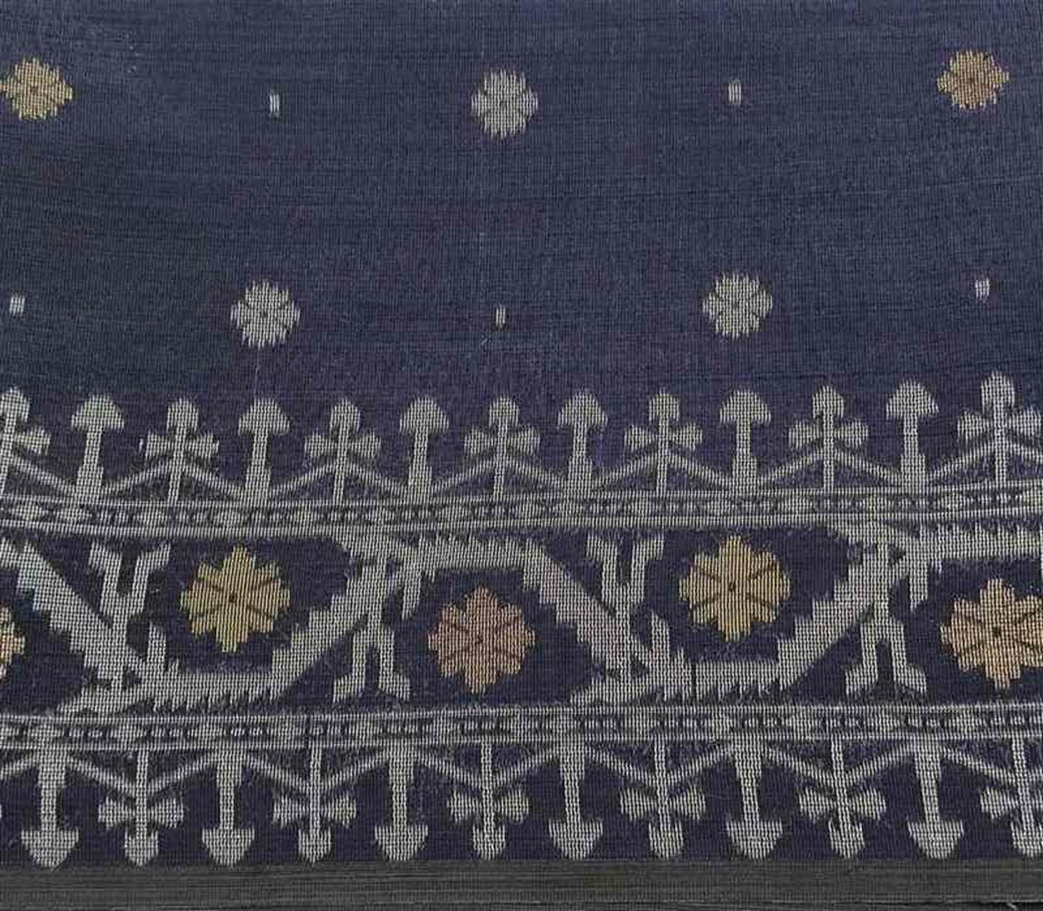 Woven Tussar Silk Chapa Weave Saree
