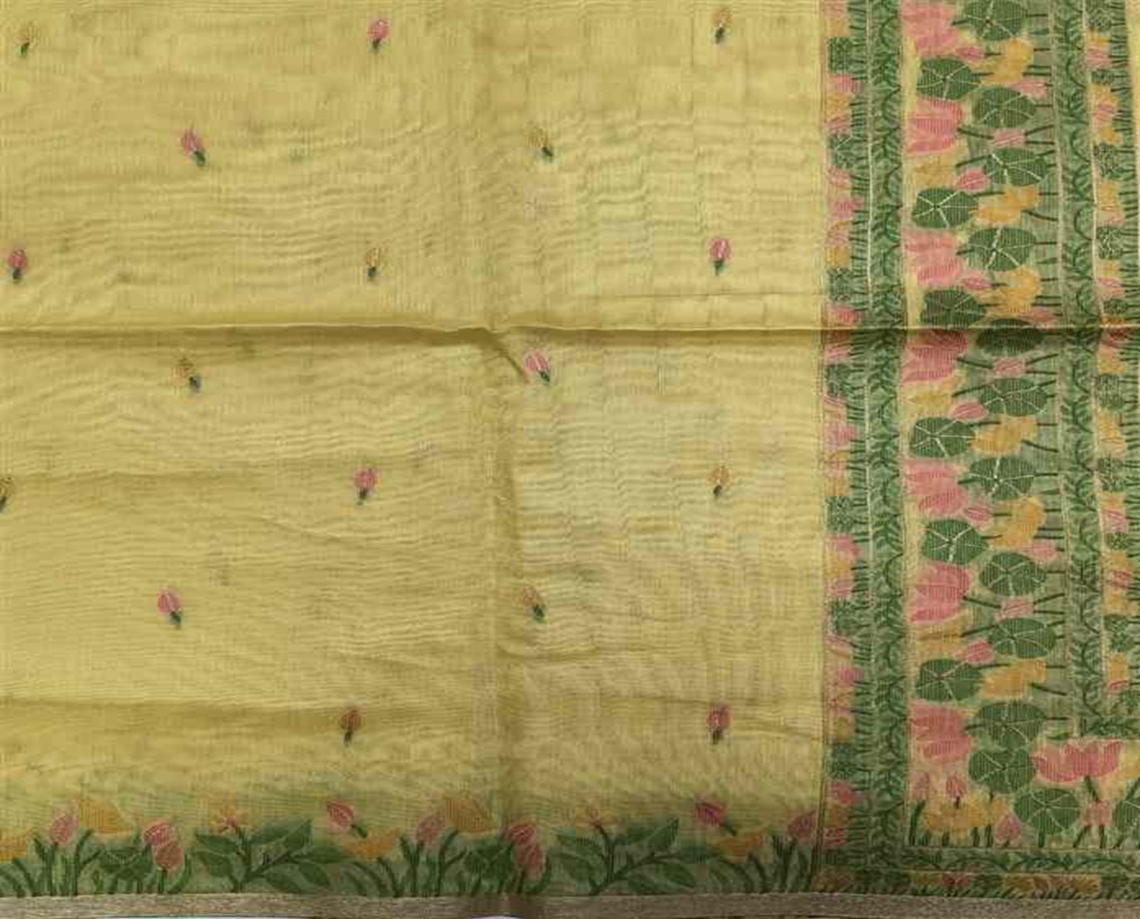 Handloom Cotton Linen Bengal Silk Saree