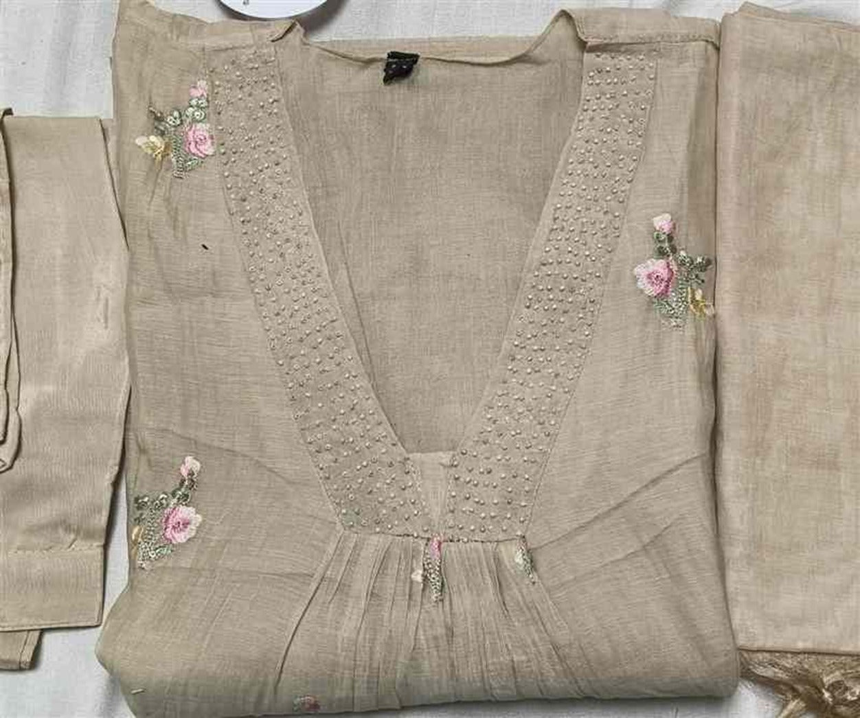 Flattering Cotton A-Line Suit