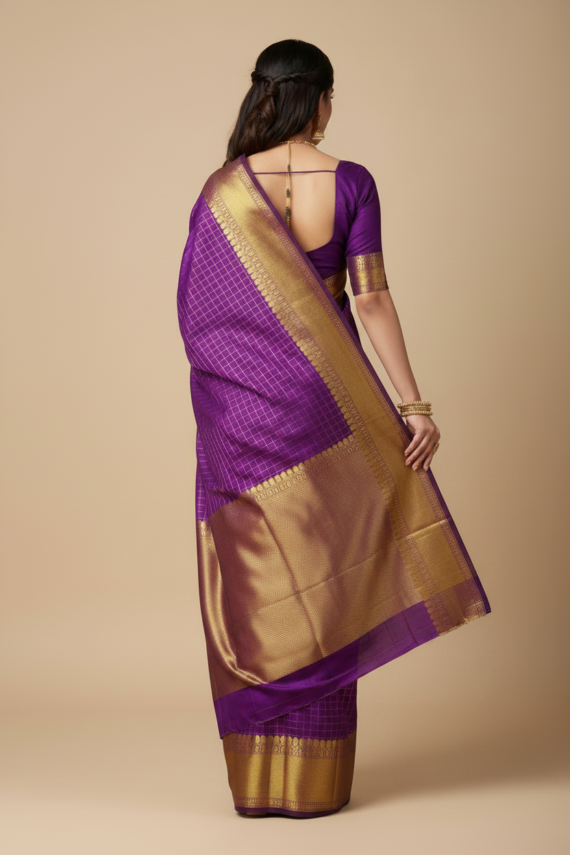 Heritage Zari Cotton Banarasi Saree – Evening Wear