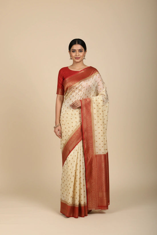 Heritage Zari Dola Silk Banarasi Saree - Rangoli Sarees