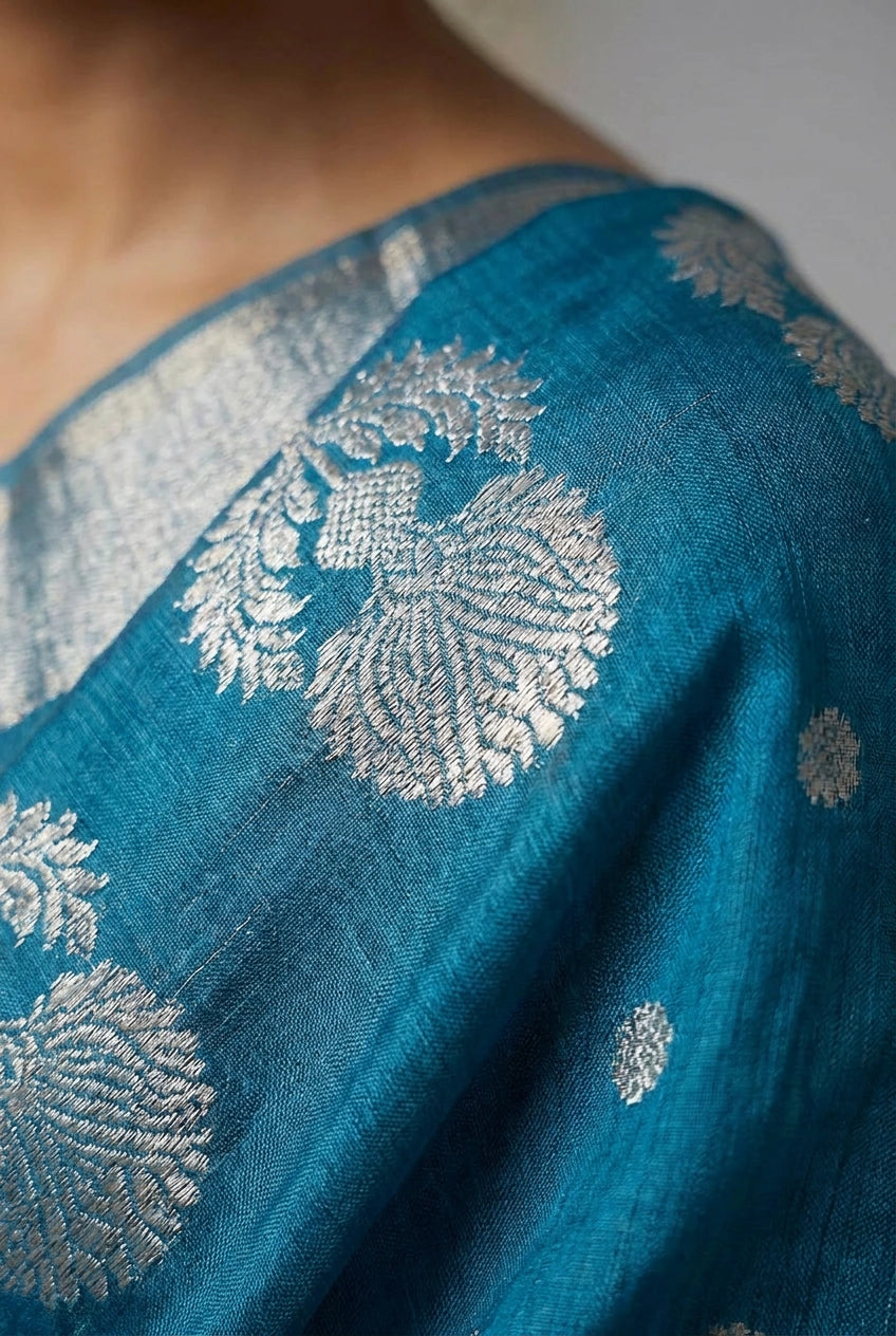 Cotton Banarasi Saree with Casual Banarasi for Office Wear