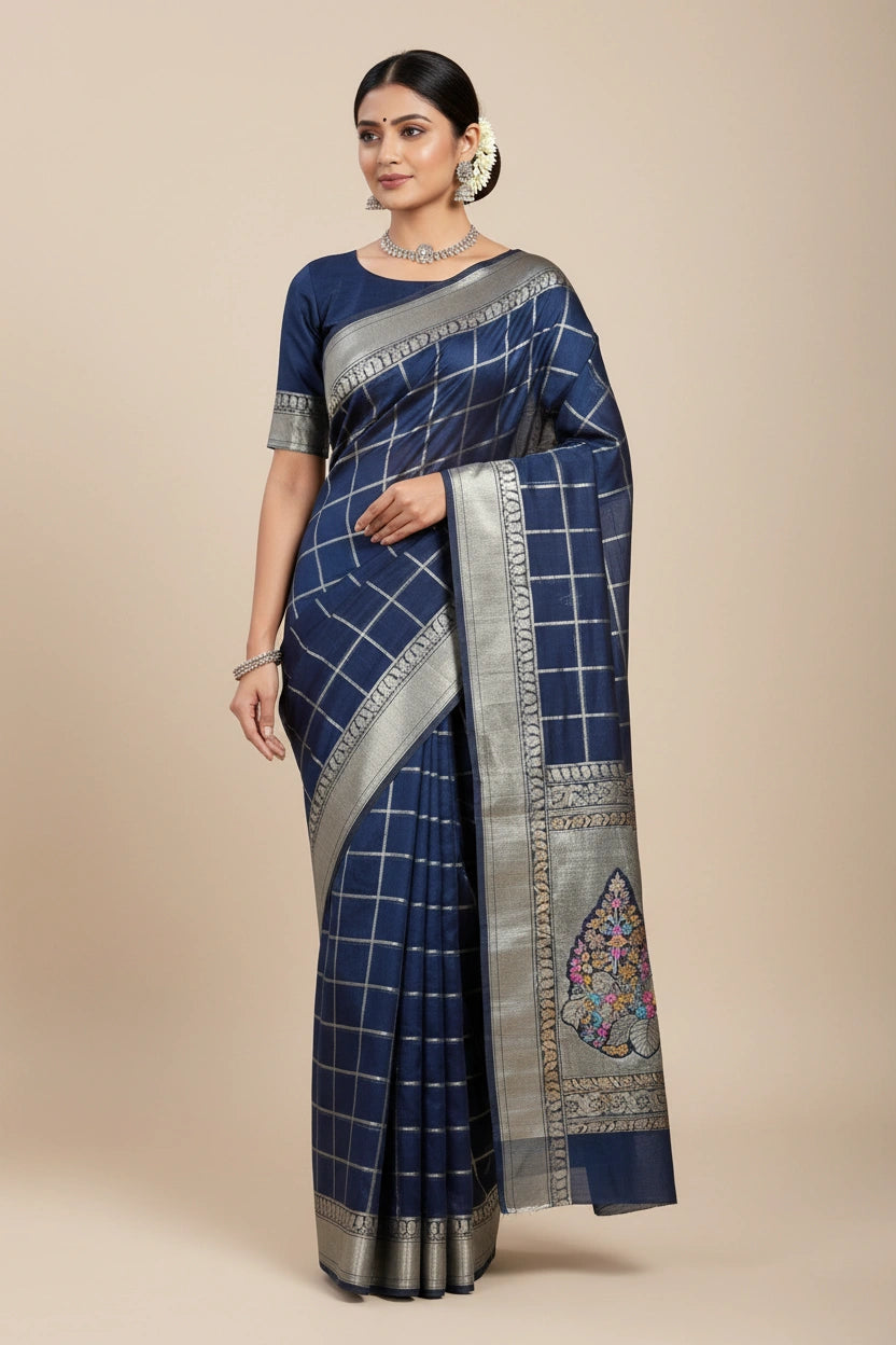 Banarasi Organza Saree with Intricate Weave