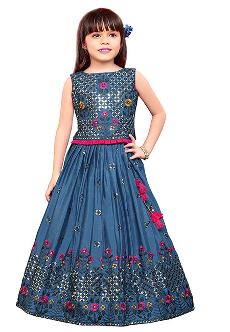 Party Wear Kids Dress,Stitched Girl Lehenga Choli,Designer Indian Festive  Wear | eBay