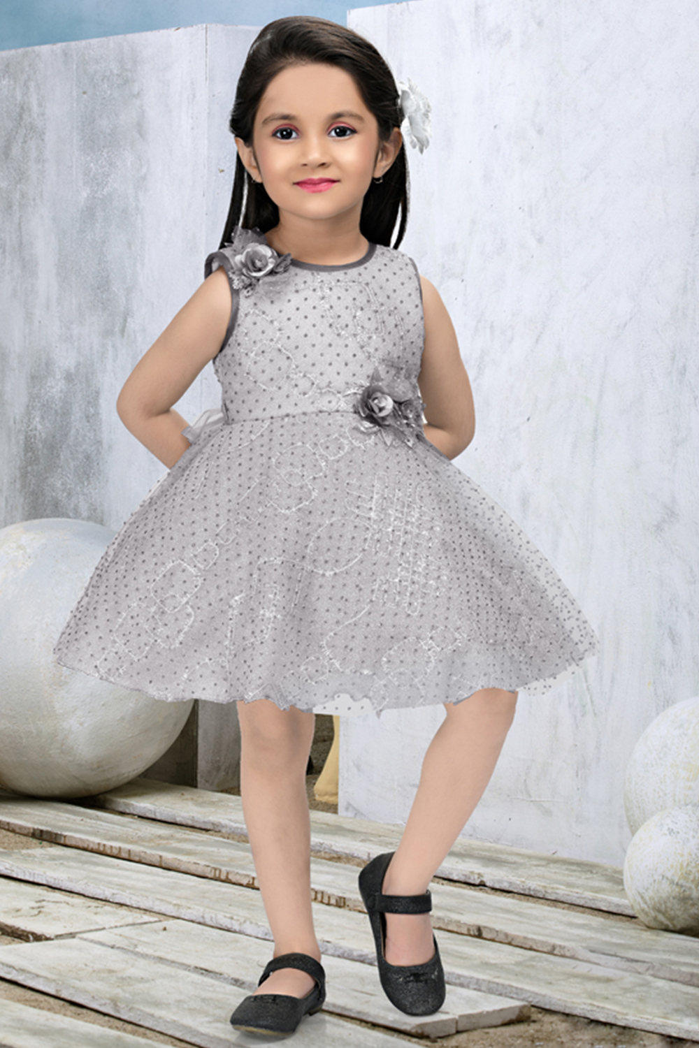 Shop Better Cotton Stitch Print Knee Length Dress Online | Max UAE